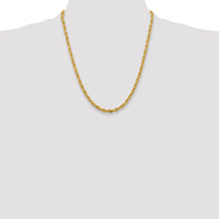 14ky 5.4mm Semi-Solid Rope Chain