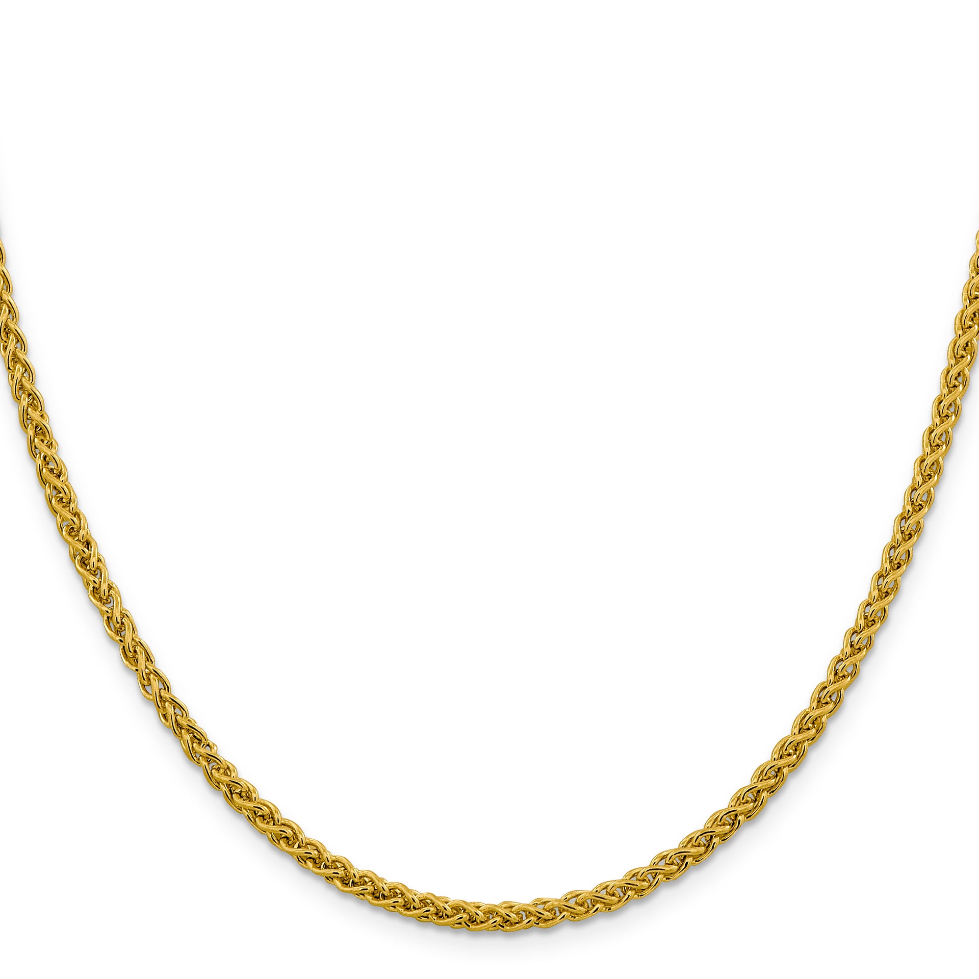 14k 3.45mm Semi-solid Wheat Chain