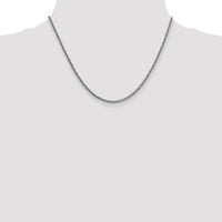 14k White Gold 2.35mm Semi-solid 3-Wire Wheat Chain