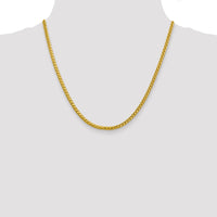 14k 3.1mm Semi-solid D/C Wheat Chain