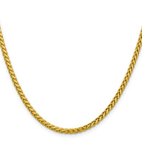 14k 3.1mm Semi-solid D/C Wheat Chain