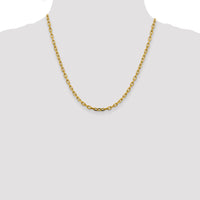 14k 3.7mm Semi-solid D/C Open Link Cable Chain