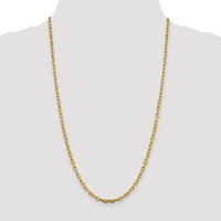 14k 3.7mm Semi-solid D/C Open Link Cable Chain
