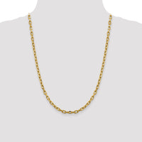 14k 4.9mm Semi-solid D/C Open Link Cable Chain