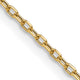 14k 3mm Semi-solid D/C Open Link Cable Chain
