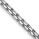 14k White Gold 3.6mm Semi-Solid Round Box Chain