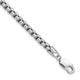14k White Gold 3.6mm Semi-Solid Round Box Chain