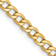 14k 2.85mm Semi-Solid Curb Chain