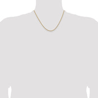 14k 1.85mm Semi-Solid Curb Chain