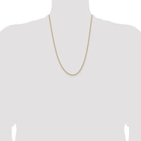 14k 1.85mm Semi-Solid Curb Chain