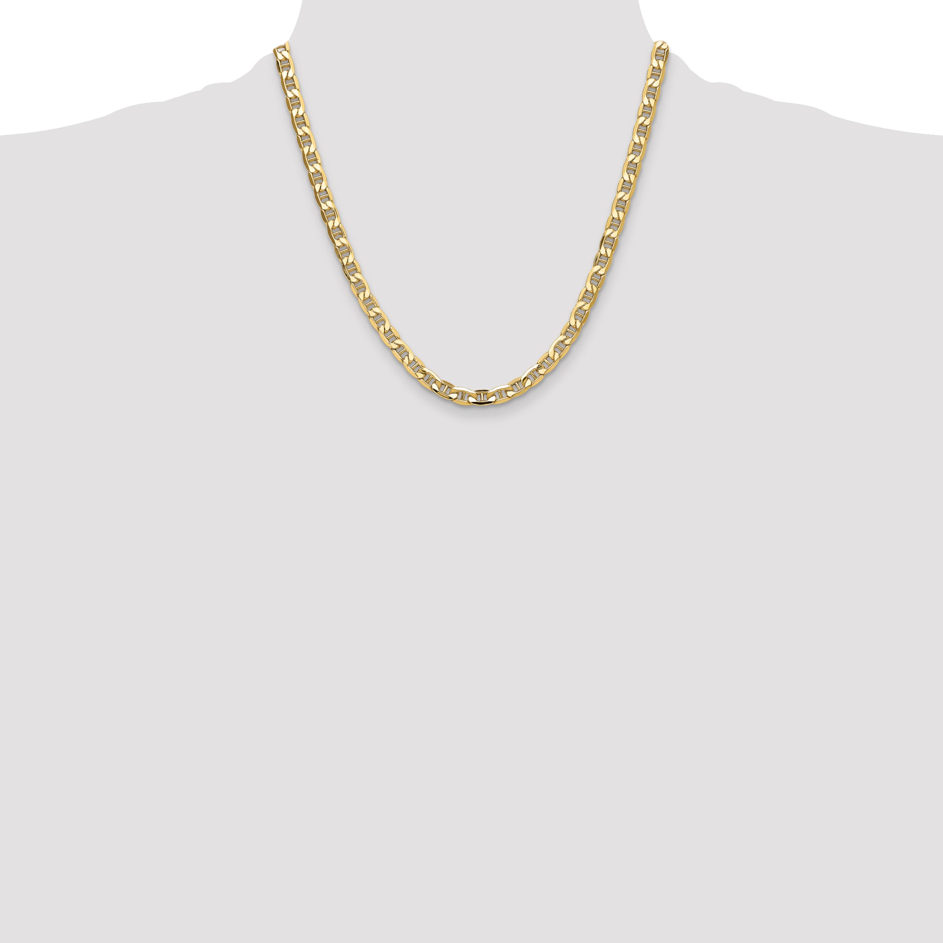 14k 6.25mm Semi-Solid Anchor Chain