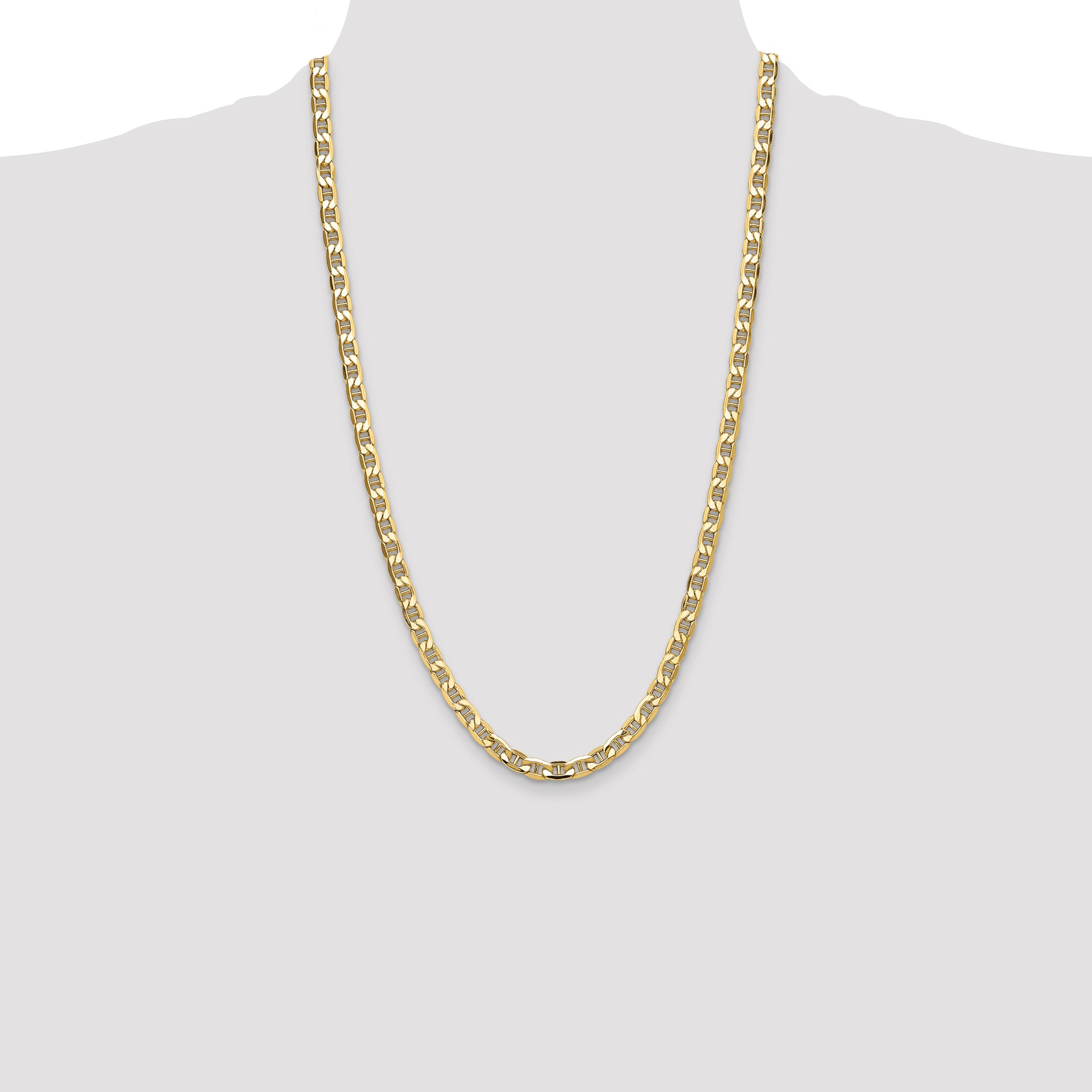 14k 6.25mm Semi-Solid Anchor Chain