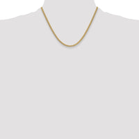 14k 3.5mm Semi-Solid Miami Cuban Chain