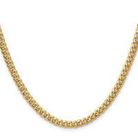 14k 4.5mm Semi-Solid Miami Cuban Chain