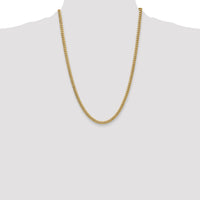 14k 4.5mm Semi-Solid Miami Cuban Chain