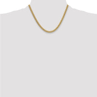 14k 5.25mm Semi-Solid Miami Cuban Chain