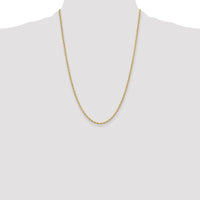 14ky 2.5mm Semi-Solid Rope Chain