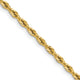 14ky 2.5mm Semi-Solid Rope Chain