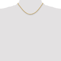 14ky 3.5mm Semi-Solid Rope Chain