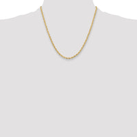 14ky 3.5mm Semi-Solid Rope Chain