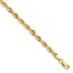 14ky 3.5mm Semi-Solid Rope Chain