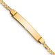 14k Childrens Curb Link ID Bracelet