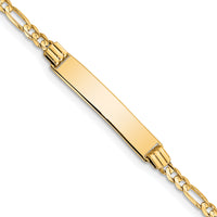 14k Childrens Figaro Link ID Bracelet