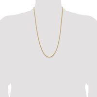 14k 2mm Byzantine Chain