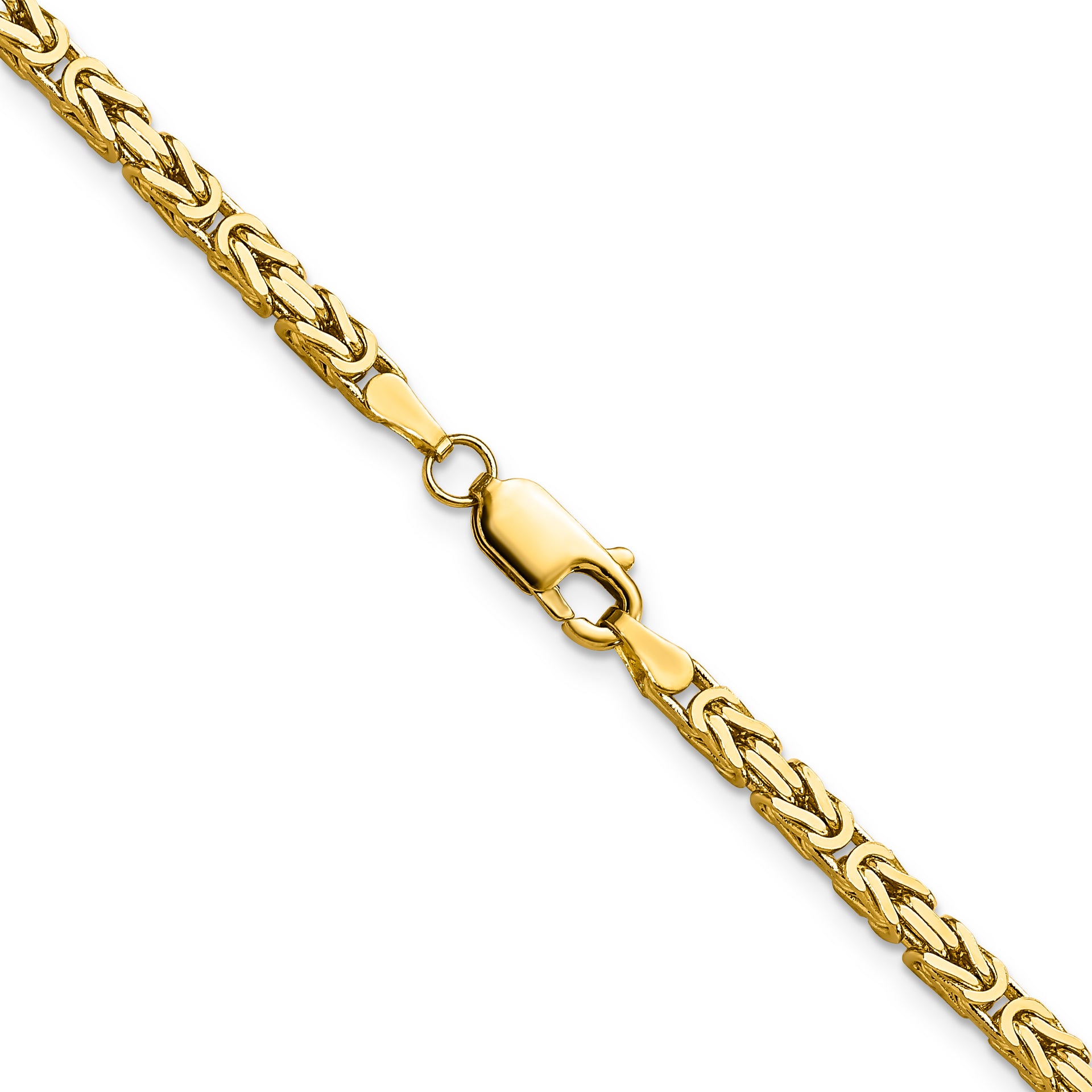 14k 2.5mm Byzantine Chain