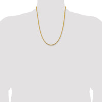 14k 2.5mm Byzantine Chain