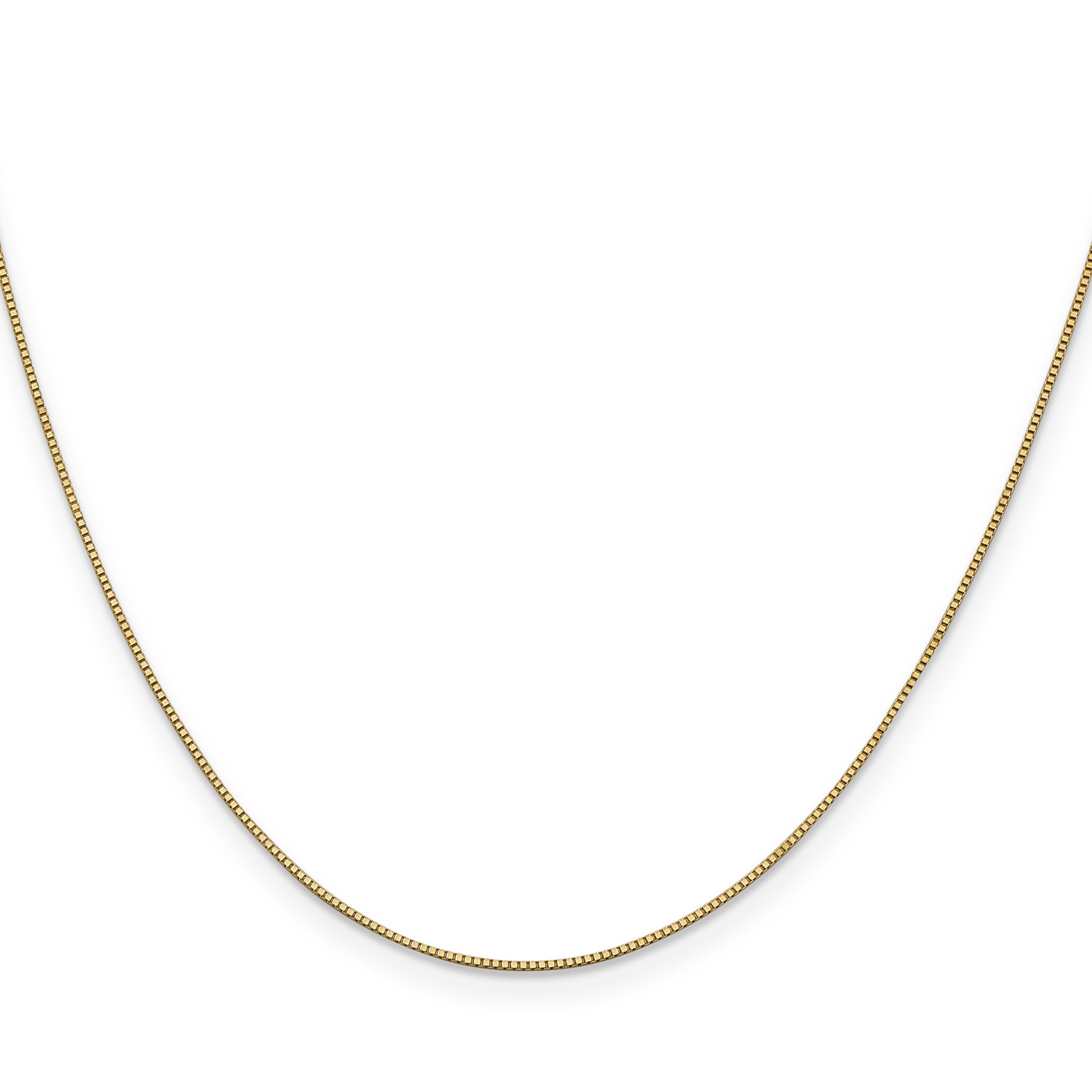 14k .7mm Box with Lobster Clasp Chain