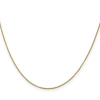 14k .7mm Box with Lobster Clasp Chain