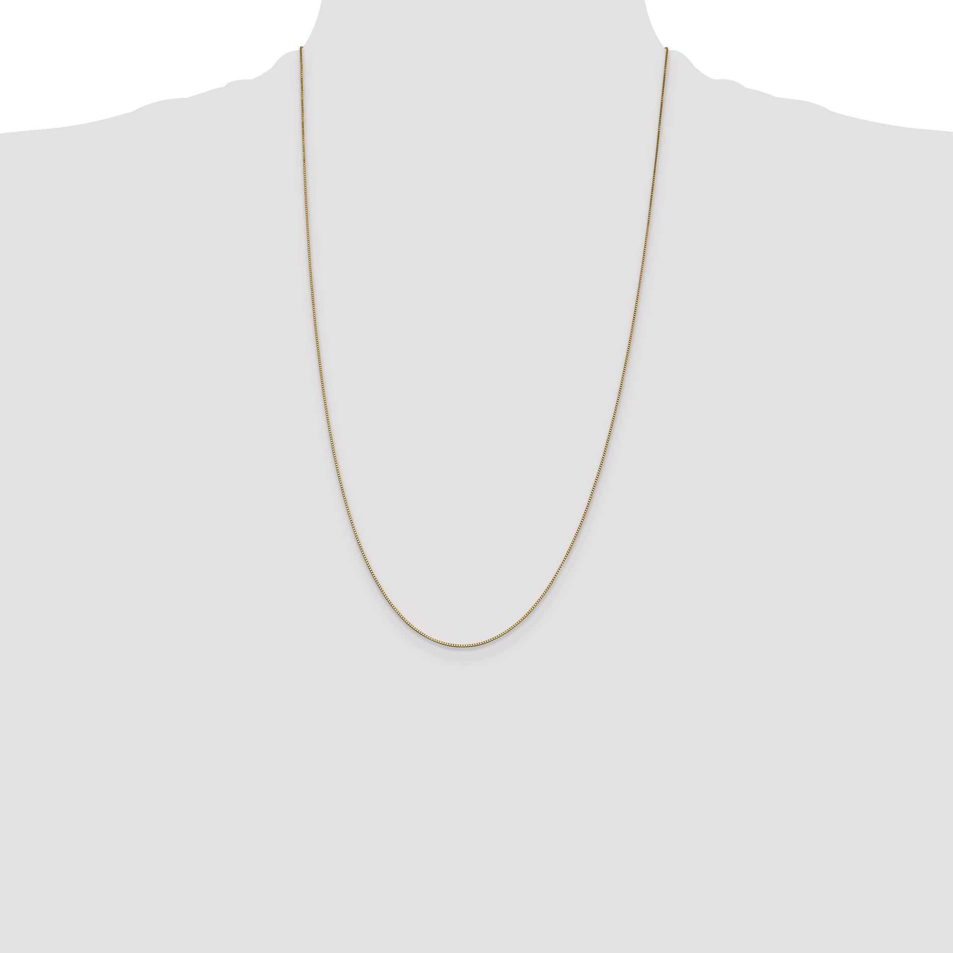 14k .7mm Box with Lobster Clasp Chain