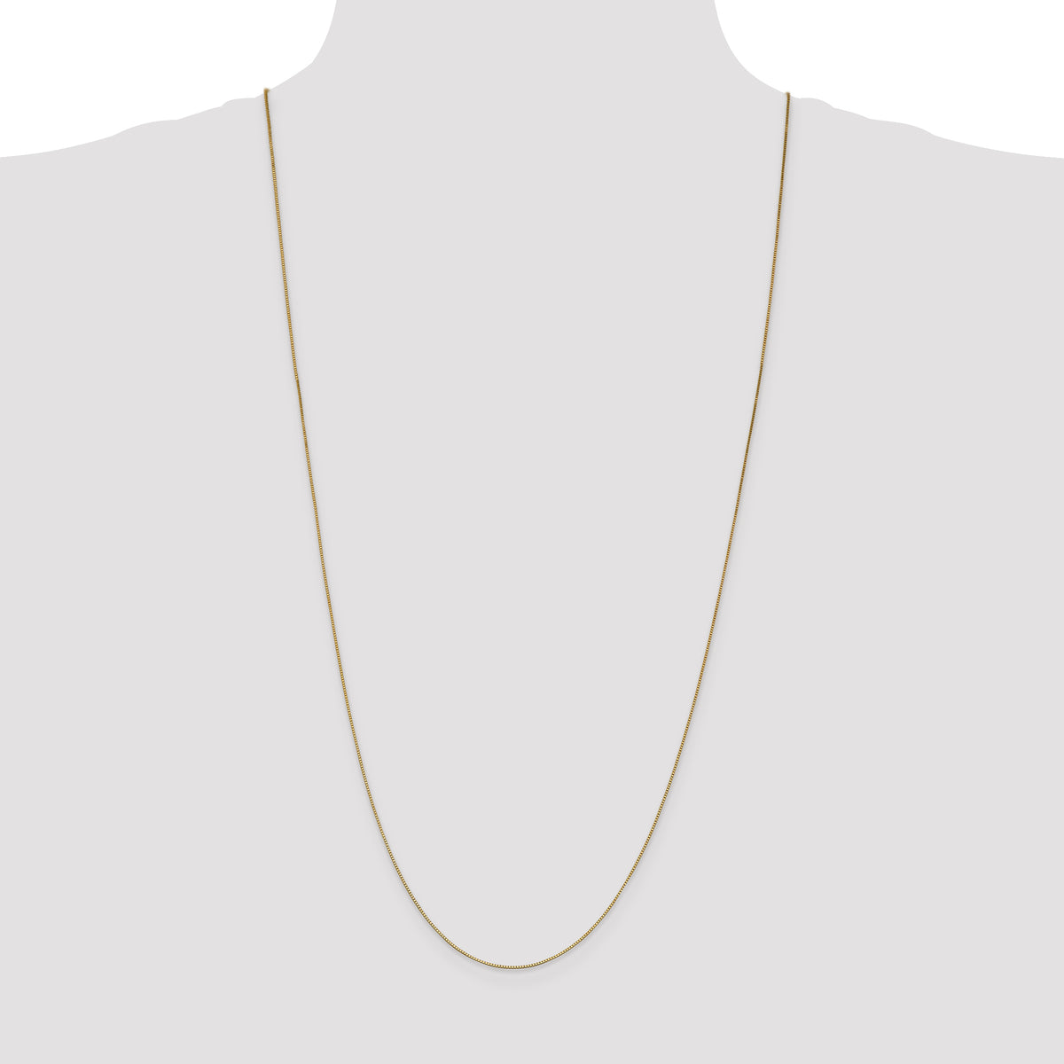 14k .7mm Box with Lobster Clasp Chain