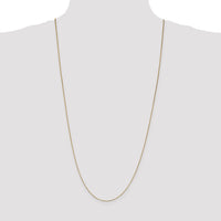 14k .7mm Box with Lobster Clasp Chain