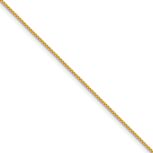 14k .9mm Box Chain  (100 inch Spool)