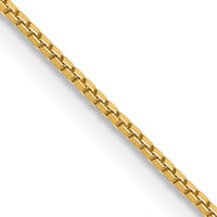 14k .9mm Box with Lobster Clasp Chain