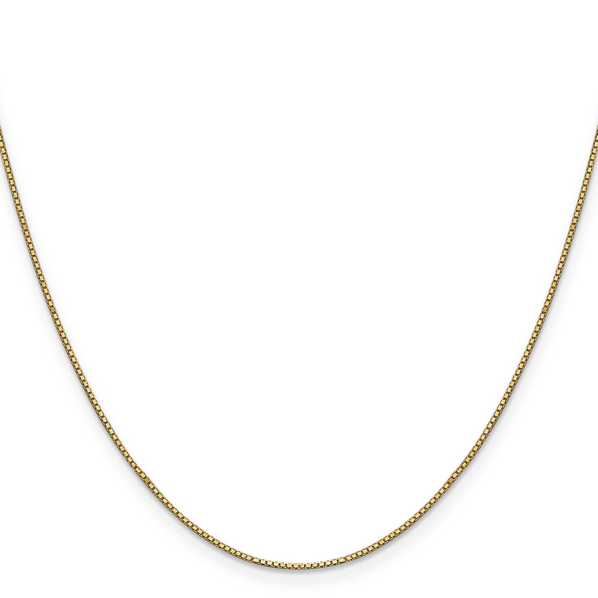 14k .9mm Box with Lobster Clasp Chain