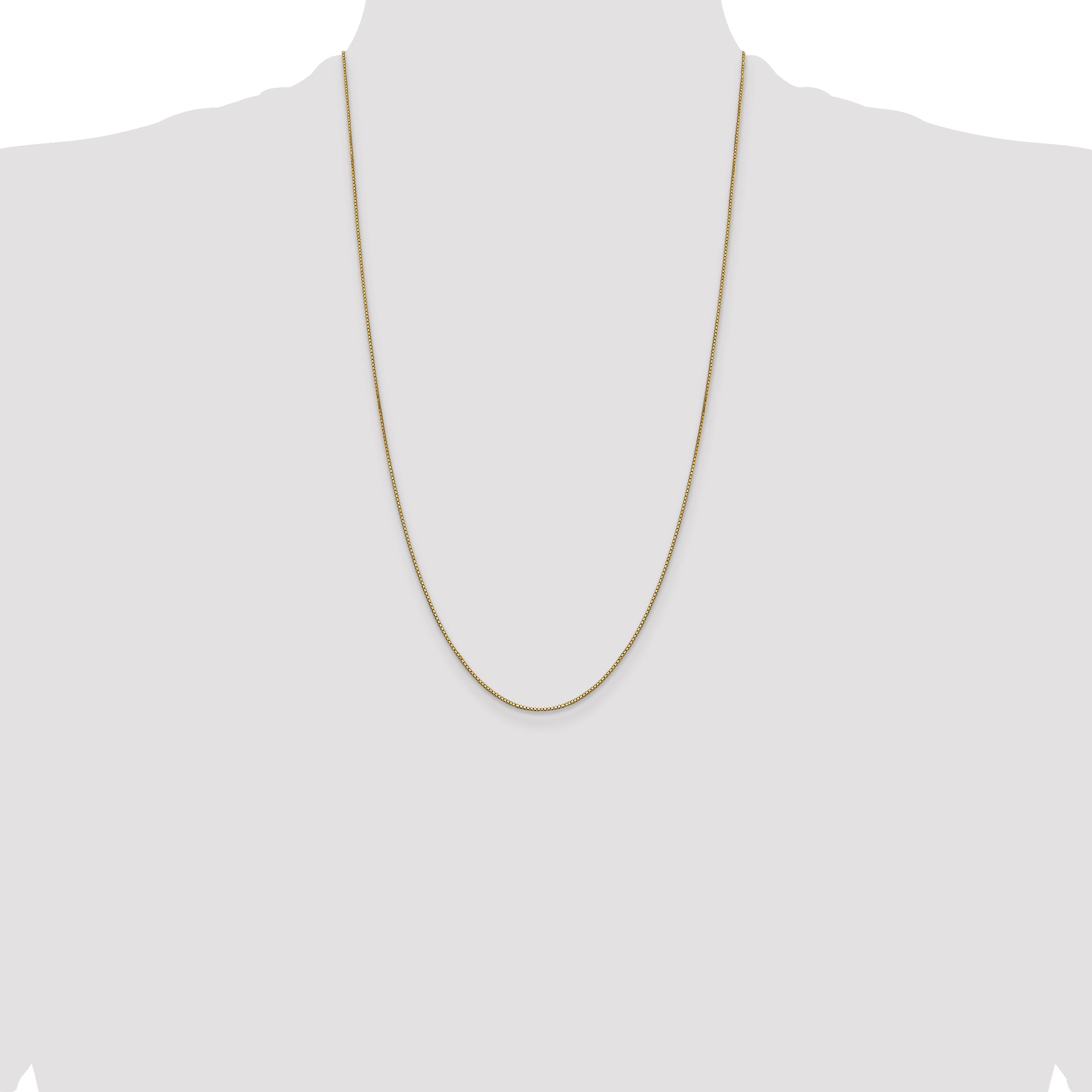 14k .9mm Box with Lobster Clasp Chain