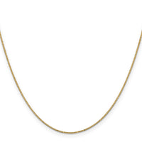 14k .9mm Box with Spring Ring Clasp Chain