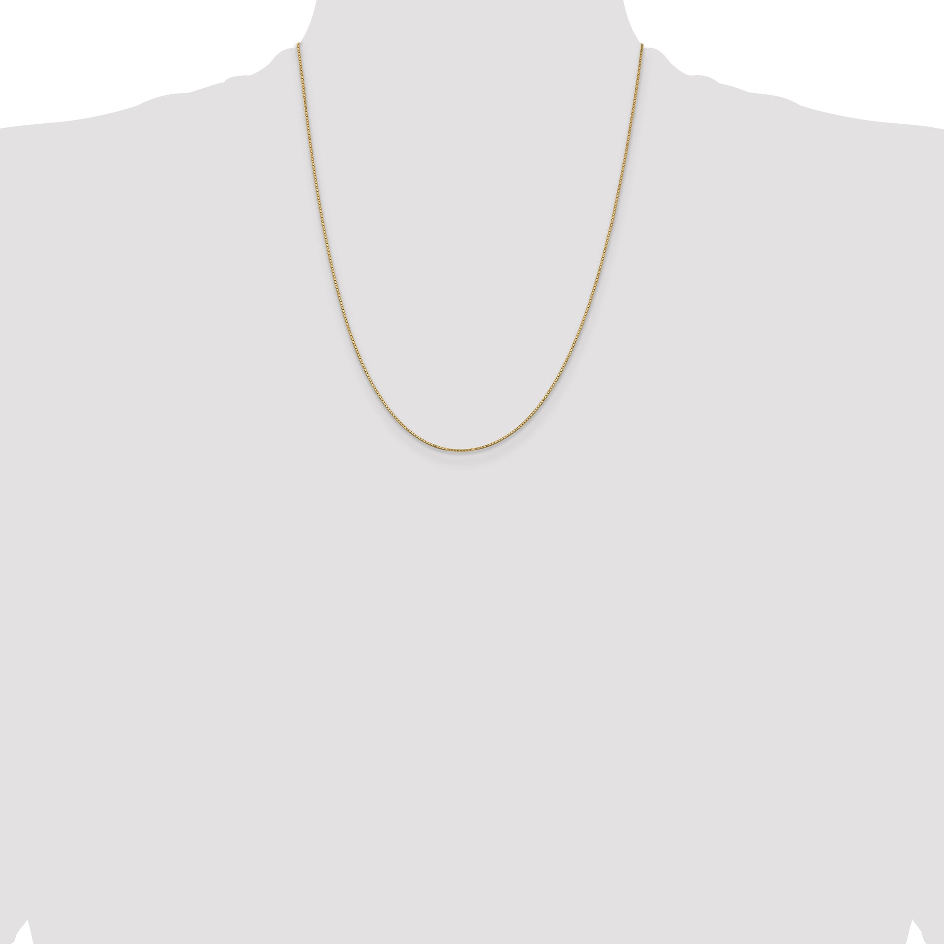 14k .9mm Box with Spring Ring Clasp Chain