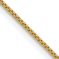 14k .9mm Box with Spring Ring Clasp Chain