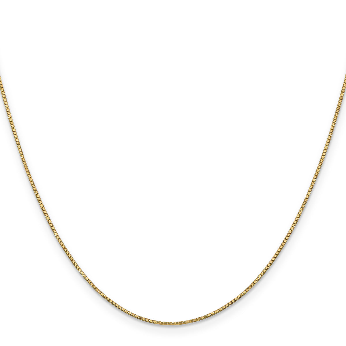 14k .9mm Box with Spring Ring Clasp Chain