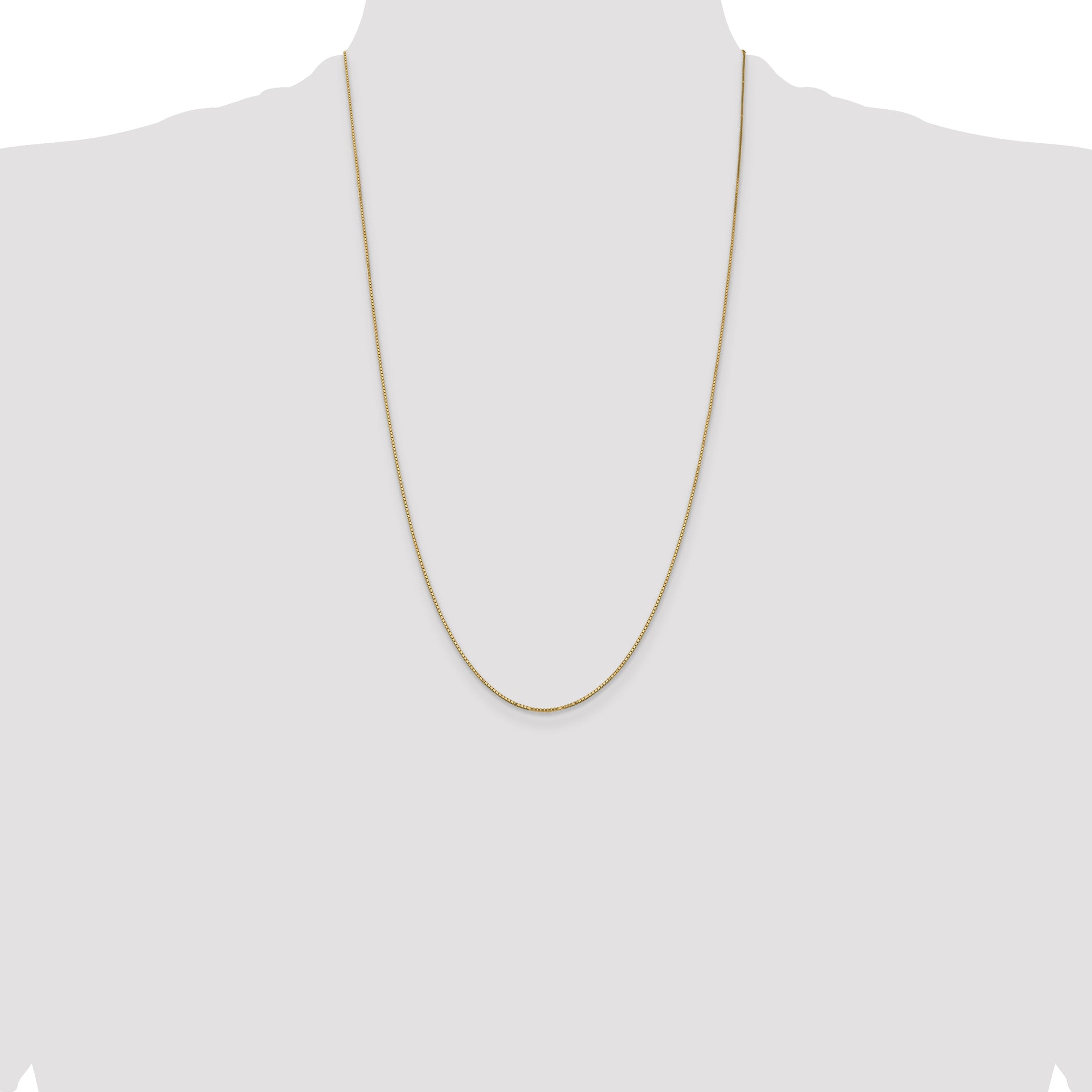 14k .9mm Box with Spring Ring Clasp Chain