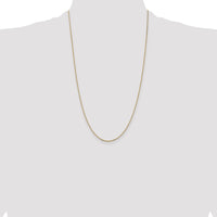 14k .9mm Box with Spring Ring Clasp Chain
