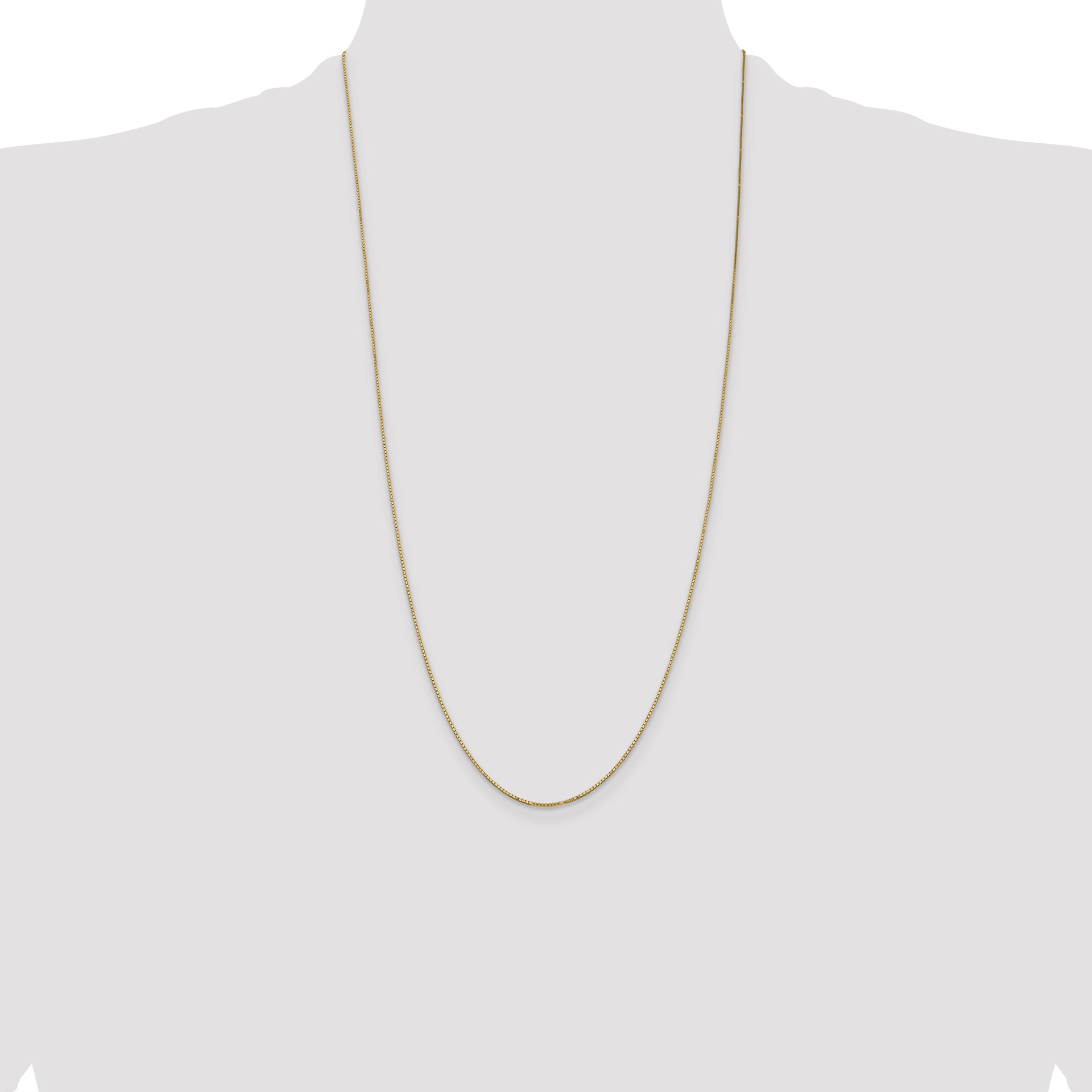 14k .9mm Box with Spring Ring Clasp Chain