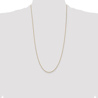 14k .9mm Box with Spring Ring Clasp Chain