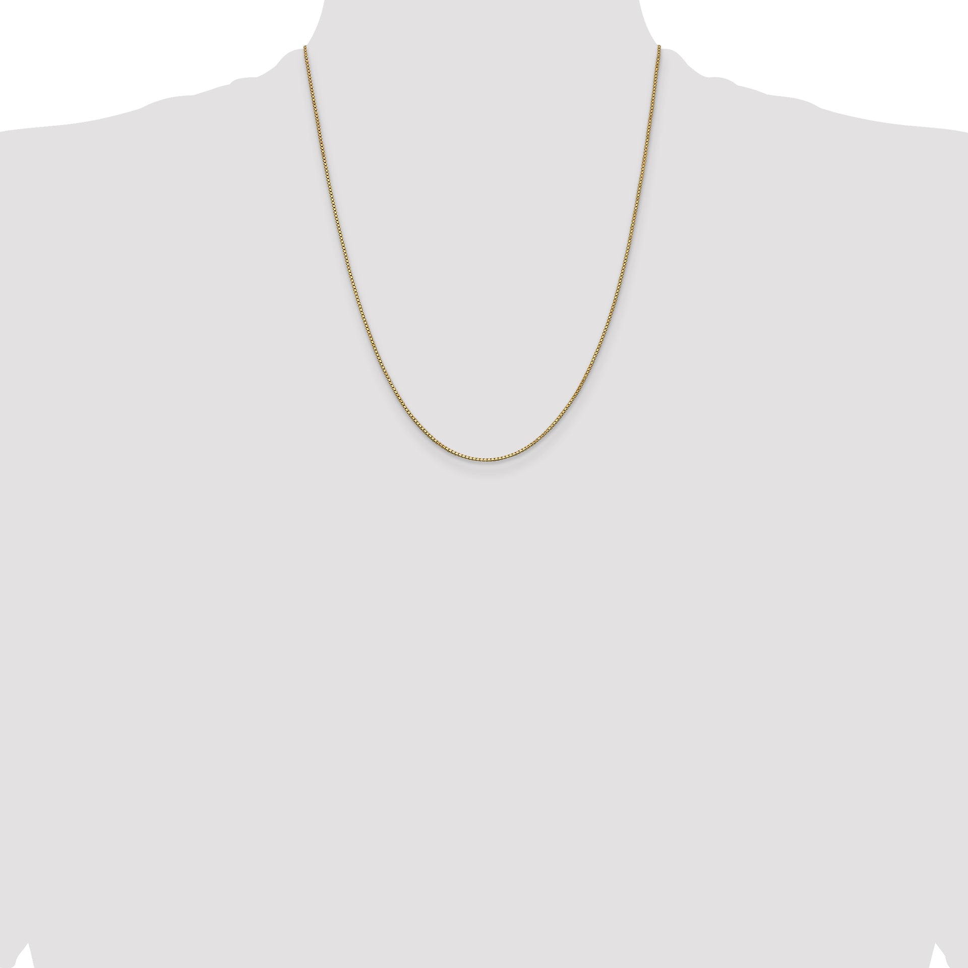 14k 1mm Box Chain