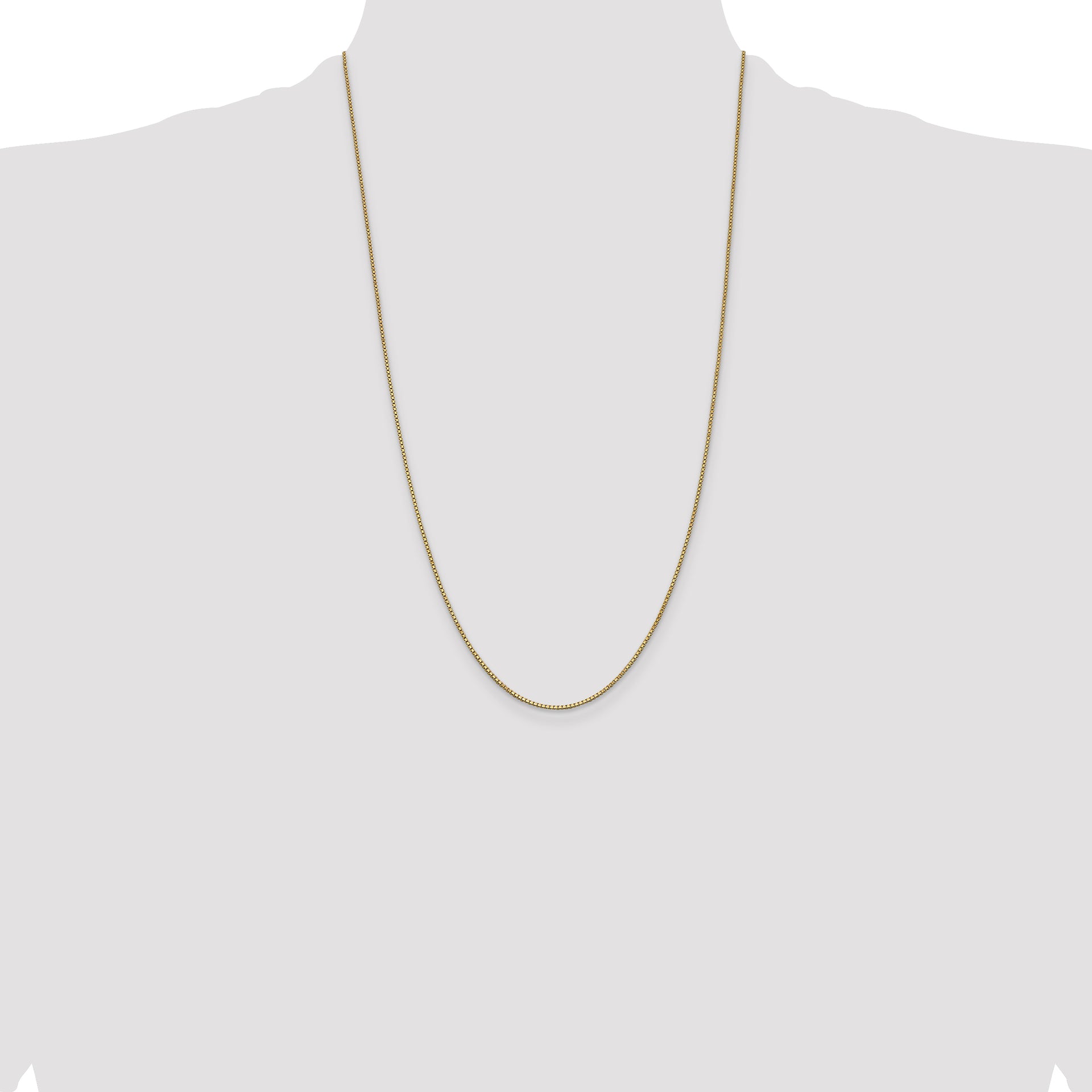 14k 1mm Box Chain