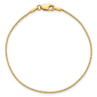 14k 1mm Box Chain
